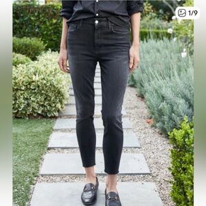 NWOT Frank & Eileen Dark Gray Sligo Skinny Jeans Raw Hem high waisted  size 30